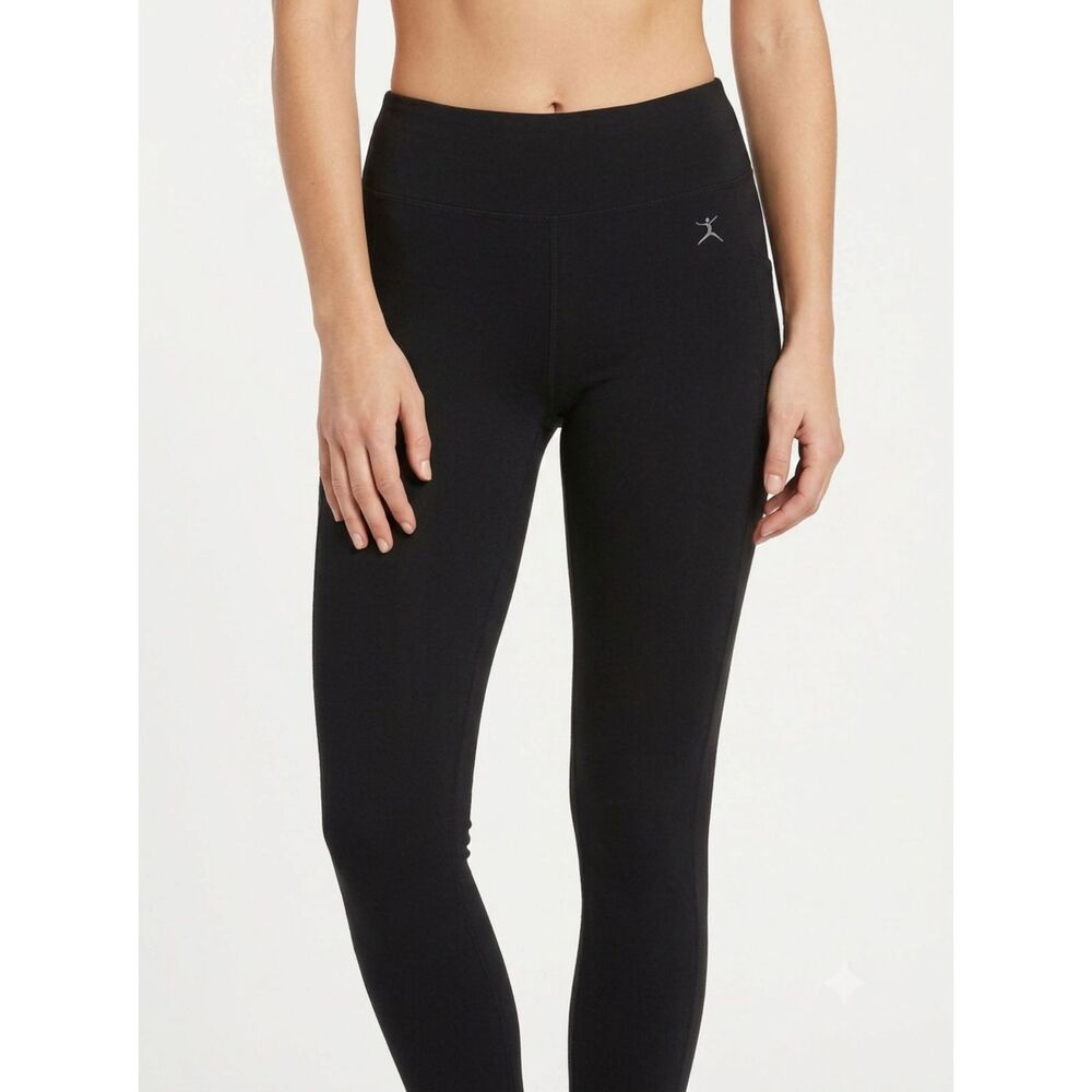 NWT Danskin Black Cotton Blend Essentials Ankle Legging Size M Medium